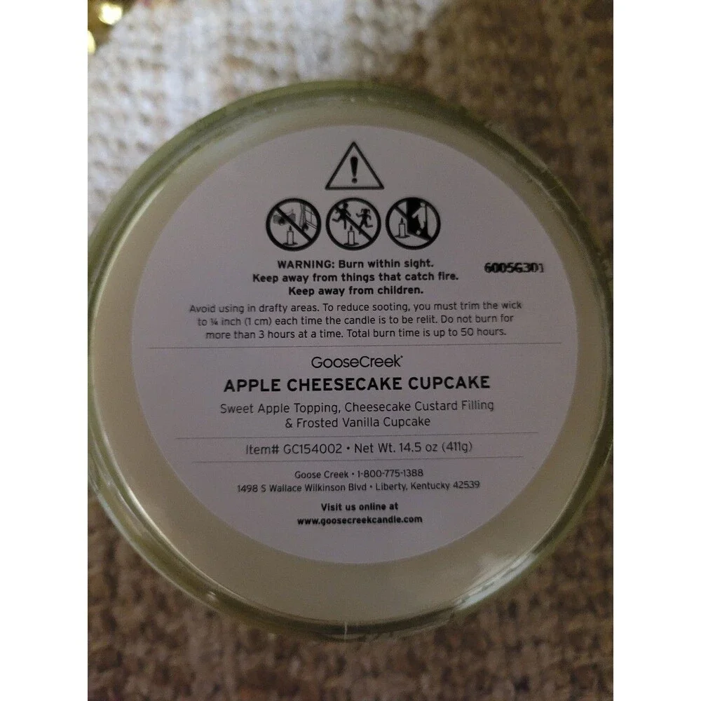 Apple Cheesecake Cupcake - Goose Creek 3-wick Candle